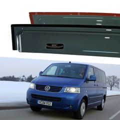 Дефлекторы окон Volkswagen T5 2003-2010 | Ветровики на скотче HIC VW02-IJ