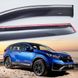 Дефлекторы Hic накладные Honda CR-V 2017+ | Ветровики на скотче с хром молдингом HIC Ho86-IJ
