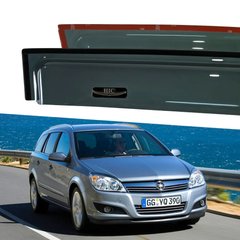 Дефлекторы Hic накладные Opel Astra H 2004-2009 универсал | Ветровики на скотче HIC OP15