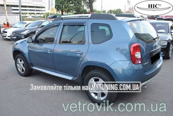 Дефлектори Hic накладні Renault Duster 2010-2018 | Вітровики на скотчі HIC REN24