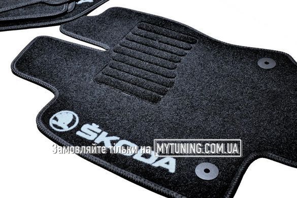 Коврики в салон ворсовые для Skoda Octavia A7 (2012-) /Чёрные, кт. 5шт BLCCR1563