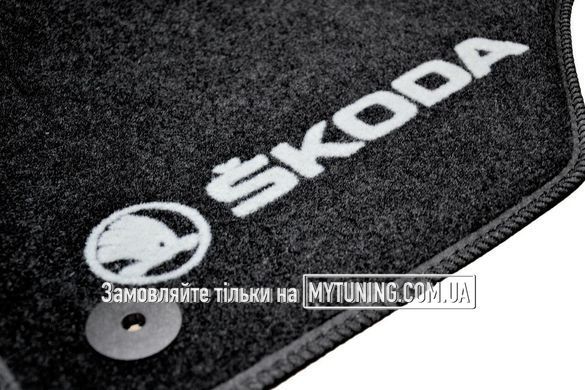 Коврики в салон ворсовые для Skoda Octavia A7 (2012-) /Чёрные, кт. 5шт BLCCR1563