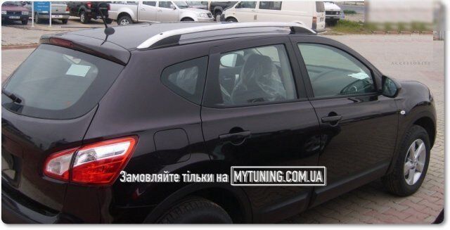 Рейлинги Nissan Qashqai (2007-2014) /тип Crown,(Крепление на клей)