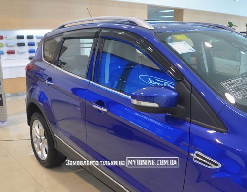 Дефлекторы Hic накладные Ford Kuga/Escape 2012-2020 | Ветровики на скотче HIC FO90