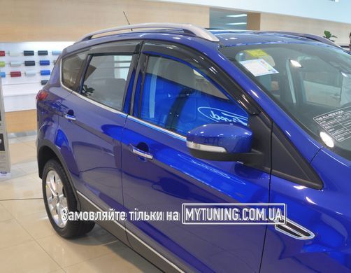Дефлектори Hic накладні Ford Kuga / Escape 2012-2020 | Вітровики на скотчі HIC FO90