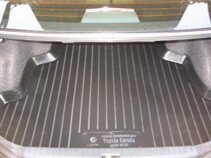 Коврик багажника на Тойоту Короллу седан с 2001-2007 резино-пластиковый 109020100