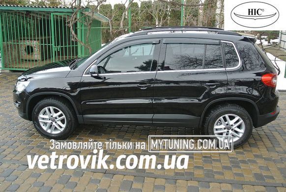 Дефлектори Hic накладні Volkswagen Tiguan 2007-2016 | Ветровики на скотчі HIC VW26