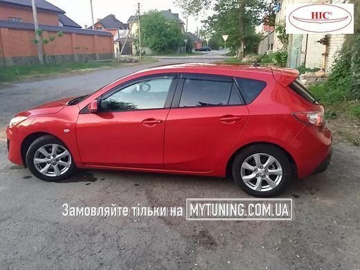 Дефлектори Hic накладні Mazda 3 2009-2013 HB | Вітровики на скотчі HIC MA26
