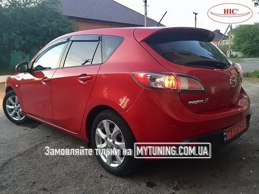 Дефлектори Hic накладні Mazda 3 2009-2013 HB | Вітровики на скотчі HIC MA26