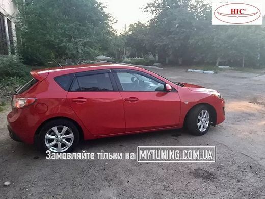 Дефлектори Hic накладні Mazda 3 2009-2013 HB | Вітровики на скотчі HIC MA26
