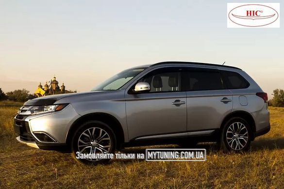 Дефлектори Hic накладні Mitsubishi Outlander 2012-2020 | Вітровики на скотчі HIC M50-IJ