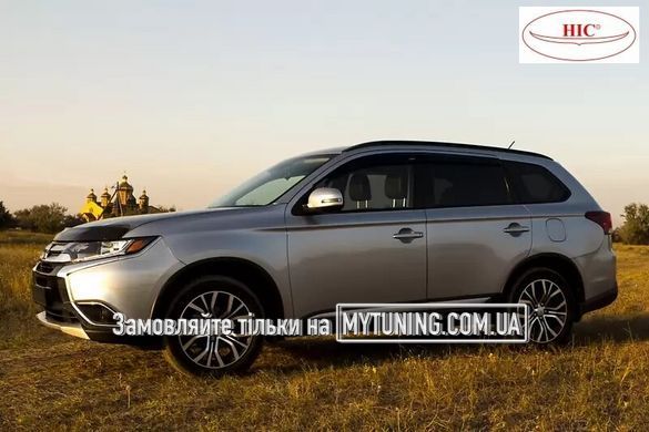 Дефлектори Hic накладні Mitsubishi Outlander 2012-2020 | Вітровики на скотчі HIC M50-IJ
