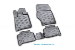 Коврики в салон ворсовые для Hyundai Santa Fe АКПП 2012->, кросс., 4 шт Klever KVR02205401210kh