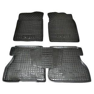 Коврики в салон для Renault Kangoo 1998-2008 /4двери/ черный, кт - 4шт 11280 Avto-Gumm