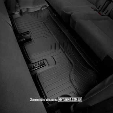 Коврики в салон для Tesla Model X 2016/10-2017/08 7мест, c бортиком 3 ряд, черные 448695