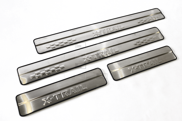 Накладки на пороги Nissan X-trail T32 2014-2022 Havoc (нержавеющая сталь)