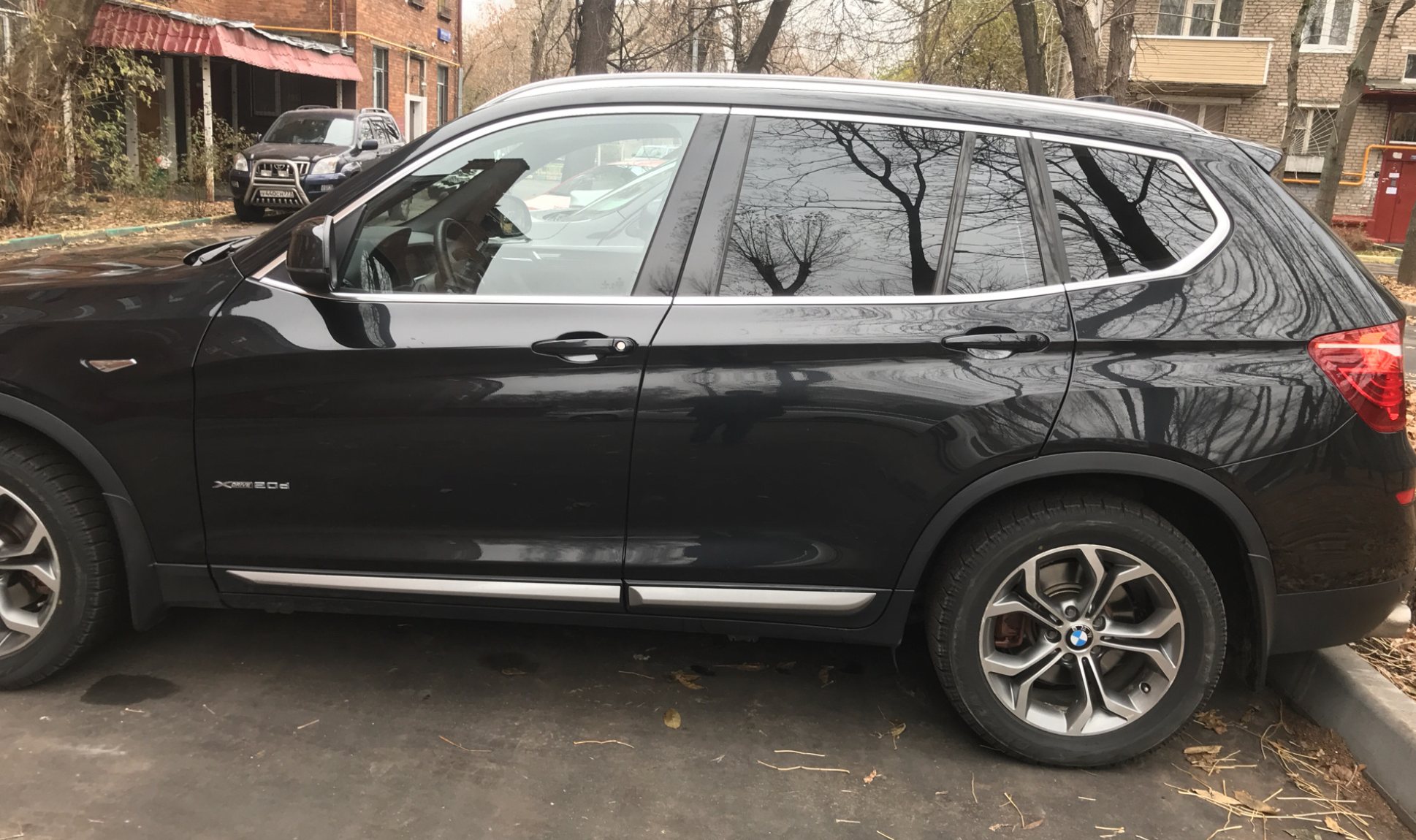 Передня та задня пара бризковиків HAVOC для BMW X3 F25 2011-2018 без порогів