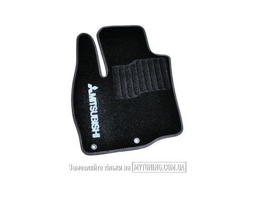Коврики в салон ворсовые для Mitsubishi Outlander (2012-) /Чёрные BLCCR1397