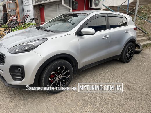 Дефлектори Hic накладні Kia Sportage з 2015+ | Вітровики на скотчі HIC K44
