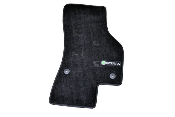 Коврики в салон ворсовые для Skoda Octavia A7 (2012-) /Чёрные Premium BLCLX1563