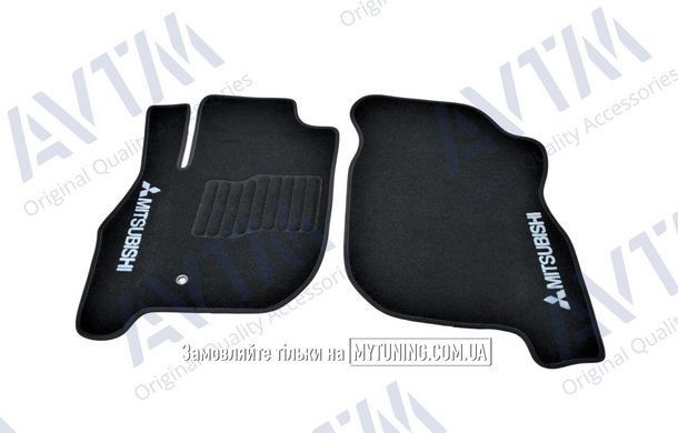 Коврики в салон ворсовые для Mitsubishi Galant (2003-) /Чёрные 5шт