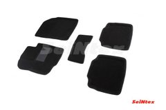 Коврики в салон 3D для Suzuki SX4 2013- /Черные 5шт 86649