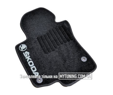 Коврики в салон ворсовые для Skoda Octavia A5 (2004-2013) /Чёрные, кт. 5шт BLCCR1561