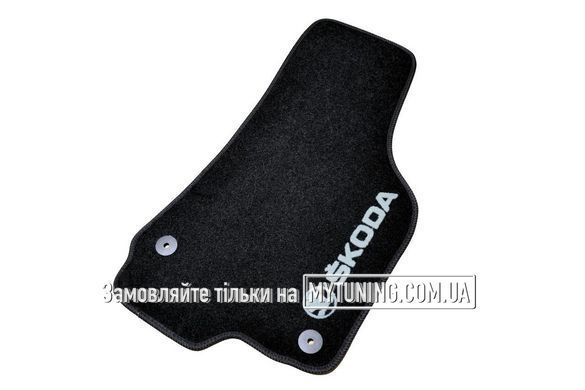 Коврики в салон ворсовые для Skoda Octavia A5 (2004-2013) /Чёрные, кт. 5шт BLCCR1561