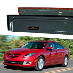 Дефлектори Hic накладні Mazda 6 2007-2012 Sedan | Вітровики на скотчі HIC MA18