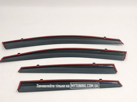 Ветровики с хромом на скотче Honda CRV 2012-2017 Havoc