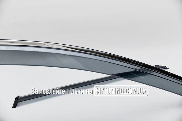 Вітровики з хромом на скотчі Honda CRV 2012-2017 Havoc