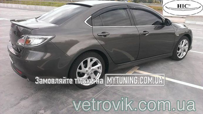Дефлектори Hic накладні Mazda 6 2007-2012 Sedan | Вітровики на скотчі HIC MA18