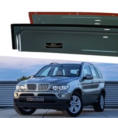 Дефлектори Hic накладні BMW X5 E53 2000-2007 | Вітровики на скотчі HIC BM09