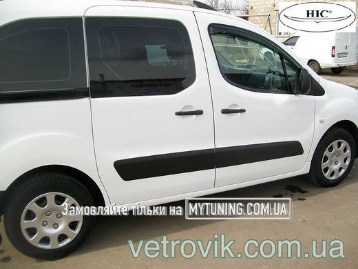 Дефлектори Hic накладні Peugeot Partner 2008+ | Вітровики на скотчі HIC PEU23