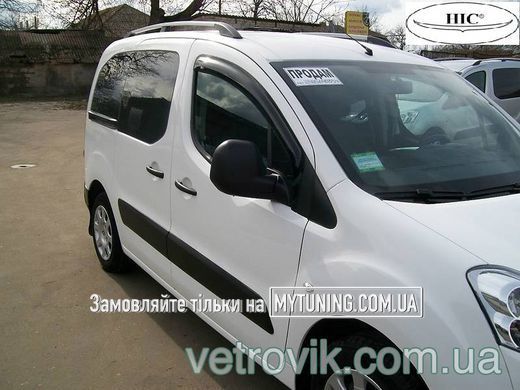 Дефлектори Hic накладні Peugeot Partner 2008+ | Вітровики на скотчі HIC PEU23