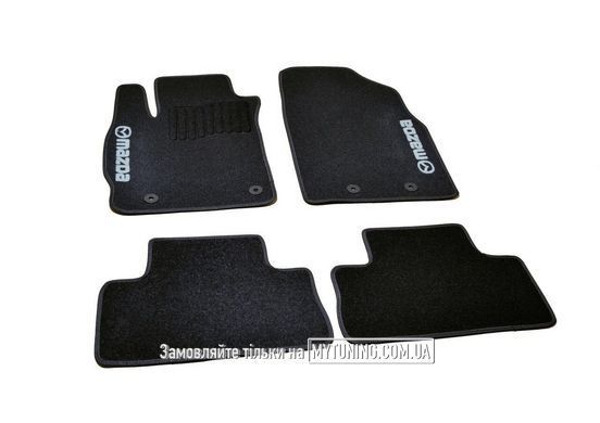 Коврики в салон ворсовые для Mazda CX-7 (2006-2012) /Чёрные, кт 5шт BLCCR1323