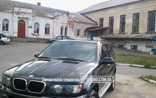 Дефлектори Hic накладні BMW X5 E53 2000-2007 | Вітровики на скотчі HIC BM09