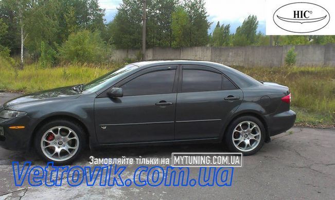 Дефлекторы Hic накладные Mazda 6 2002-2007 Sedan | Ветровики на скотче HIC MA08