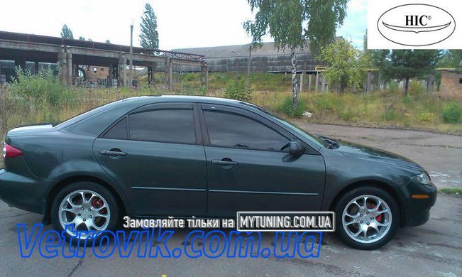 Дефлекторы Hic накладные Mazda 6 2002-2007 Sedan | Ветровики на скотче HIC MA08