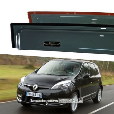 Дефлекторы Hic накладные Renault Scenic/Grand Scenic 2009-2022 | Ветровики на скотче HIC REN16