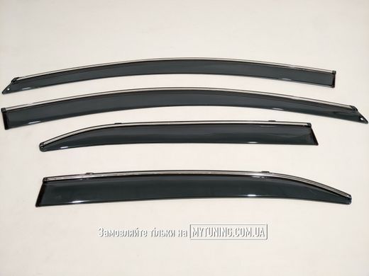 Вітровики з хромом на скотчі Toyota Camry 40 2006-2012 Havoc