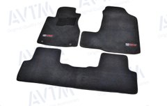 Коврики в салон ворсовые AVTM для Honda CR-V (2006-2011) /Чёрные Premium BLCLX1206