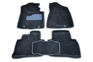Коврики в салон 3D для Hyundai Tucson 2015- /Черные 5шт 87314