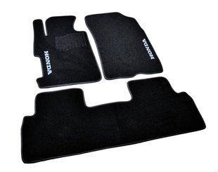 Коврики в салон ворсовые AVTM для Honda Civic (2006-2011) SD 4D /Чёрные, кт. 3шт BLCCR1201