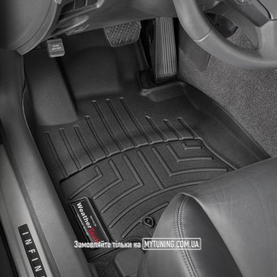 Коврики в салон для Infiniti QX50 2014- с бортиком, черные, передние 448681