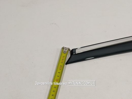 Ветровики с хромом на скотче Toyota Camry 50/55 2012-2017 Европа Havoc