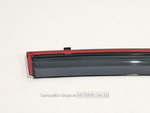 Ветровики с хромом на скотче Toyota Camry 50/55 2012-2017 Европа Havoc