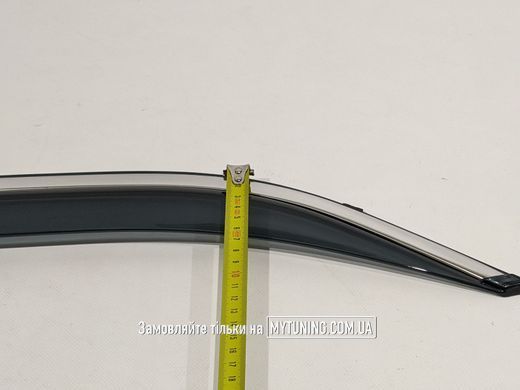 Ветровики с хромом на скотче Toyota Camry 50/55 2012-2017 Европа Havoc