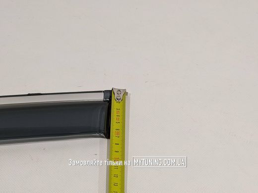 Ветровики с хромом на скотче Toyota Camry 50/55 2012-2017 Европа Havoc