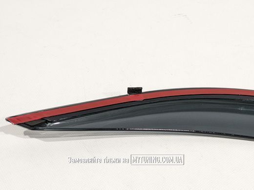 Ветровики с хромом на скотче Toyota Camry 50/55 2012-2017 Европа Havoc